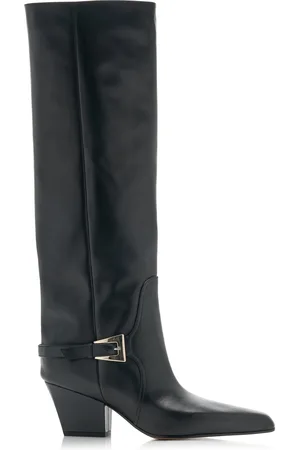 PARIS TEXAS Jane Buckle-Detailed Leather Boots