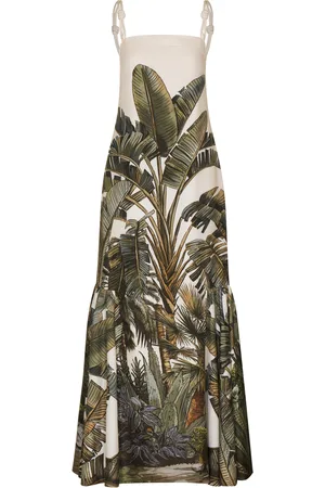 Andres Otalora Coraçao Printed Cotton Poplin Maxi Dress
