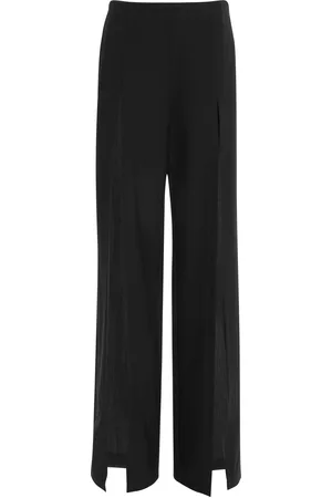Nensi Dojaka Front-Slit Tailored High-Rise Trousers