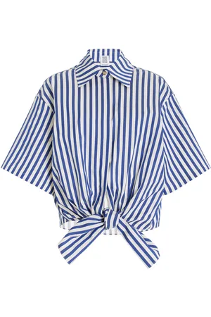 Rosie Assoulin Tie Me Up; Tie Me Striped Button-Down Shirt