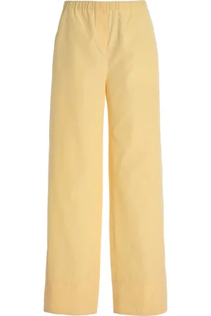 Totême Twisted Seam Cotton Wide-Leg Pants