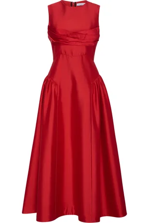 RACHEL GILBERT Sawyer Silk-Wool Dress
