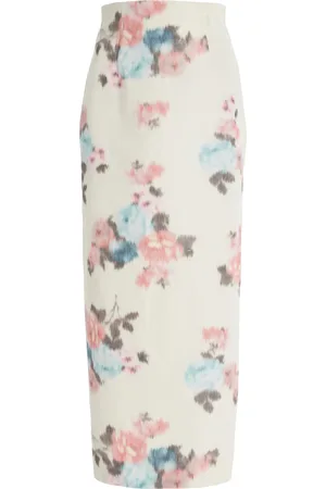 Serafini Taffeta Midi Skirt