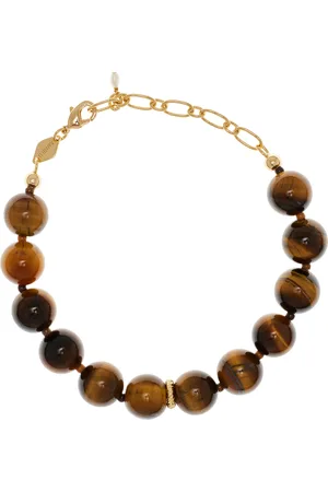 Anni Lu Eye Of The Tiger 18K Gold-Plated Pearl And Tigers Eye Necklace