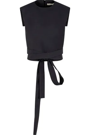 Heirlome Audrey Open-Back Wool-Silk Top
