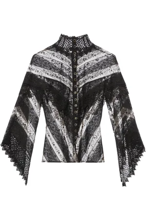 LENA HOSCHEK Cathedral High Neck Lace Top