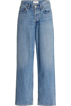 AGOLDE V-Front Rigid High-Rise Straight-Leg Jeans
