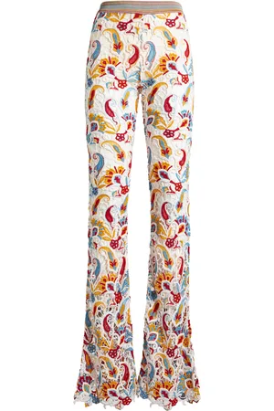 Etro Knit Lace Flared Pants