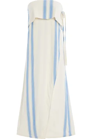 Zulu & Zephyr Striped Cotton-Linen Dress