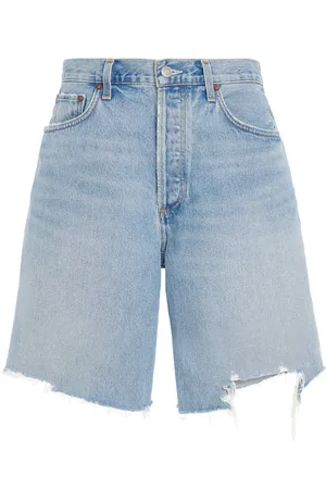 AGOLDE Indra Denim Knee Shorts
