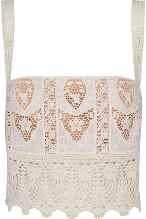 JOHANNA ORTIZ Casablanca Embroidered Top