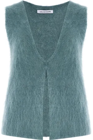AISLING CAMPS Brushed Mohair-Blend Vest