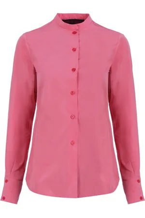 MARTIN GRANT Stand-Collared Cotton-Blend Button-Down Shirt