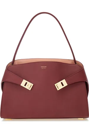 Salvatore Ferragamo Small Hug Leather Shoulder Bag