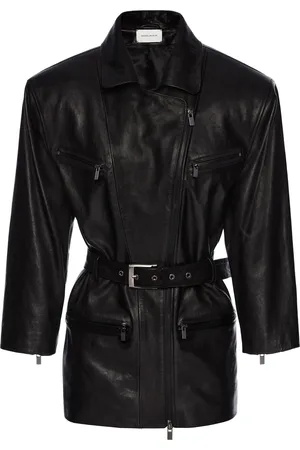 MAGDA BUTRYM Broad-Shouldered Leather Jacket