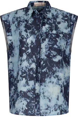 Silvia Tcherassi Rina Printed Linen Blouse