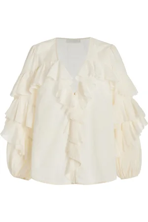 ZIMMERMANN Acacia Ruffled Cotton Top