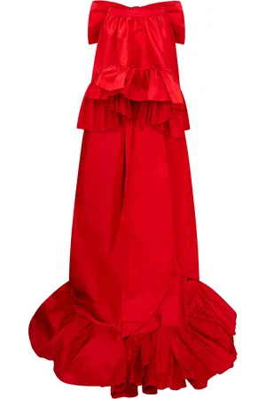 LOVESHACKFANCY Acaro Taffeta Mini Skirt