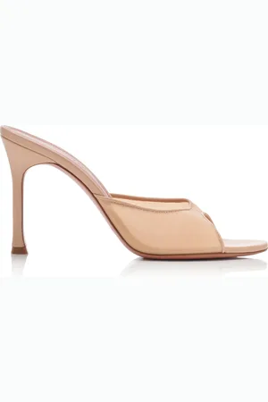 Amina Muaddi Alexa Mesh Sandals