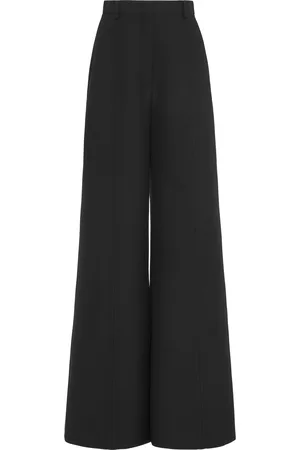 VALENTINO GARAVANI Wool-Drill Wide-Leg Pants