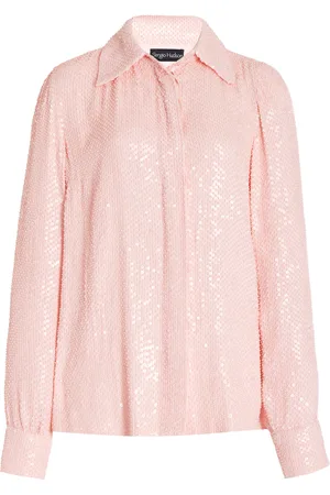 Sergio Hudson Hand-Embroidered Top