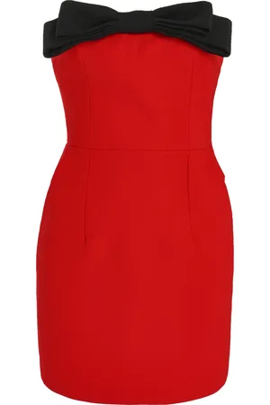 Ilkyaz Ozel Exclusive Eléa Bow-Detailed Crepe Strapless Mini Dress