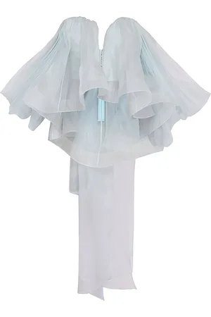 ZIMMERMANN Crush Strapless Silk Top