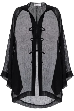 Lisa Marie Fernandez Beach Linen-Blend Gauze Mini Cape