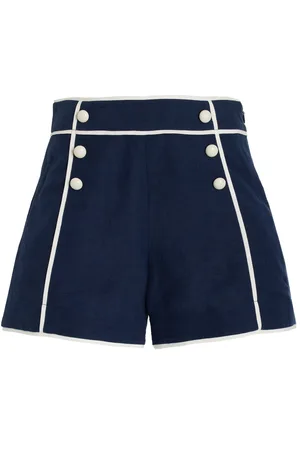 Simkhai Crosby Linen-Blend Shorts