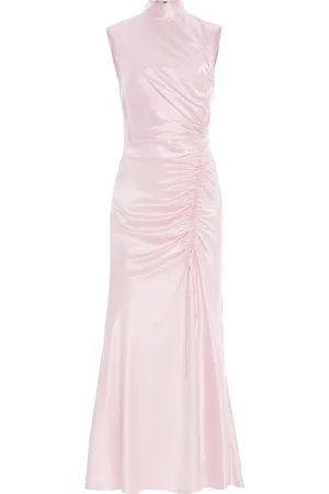 Alejandra Alonso Rojas Exclusive Aline Mock-Neck Silk Mini Dress