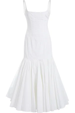 Jacquemus Agave Cotton-Blend Midi Dress