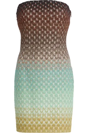 Missoni Strapless Crochet-Knit Mini Dress