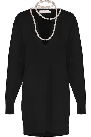 ZIMMERMANN Crush Necklace-Detailed Merino Wool Midi Dress