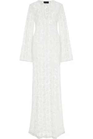 NILI LOTAN Della Crocheted Cotton Maxi Dress