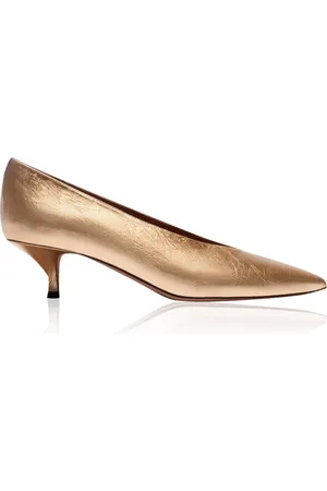 EMME PARSONS Veneto Metallic Leather Pumps