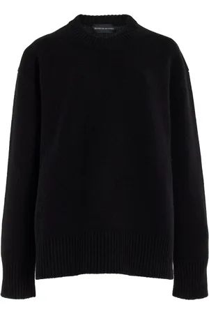BRANDON MAXWELL The Joanna Classic Knit Cashmere Sweater