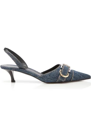 Givenchy Voyou Denim Slingback Pumps