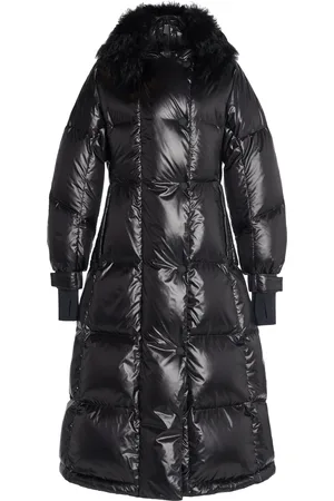 Moncler Chamoille Long Down Coat