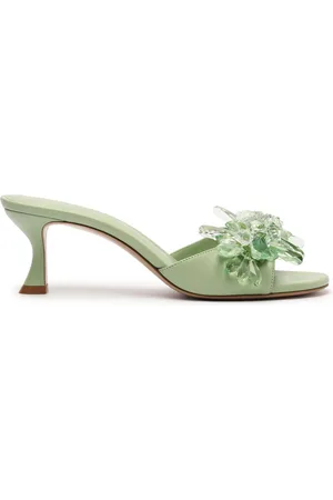 ALEXANDRE BIRMAN Sierra Crystal-Embellished Leather Sandals