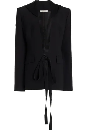 Nensi Dojaka Scarf-Detailed Twill Blazer