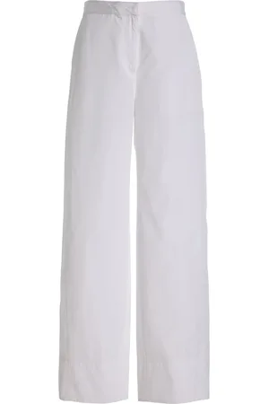 Totême Twisted Seam Cotton Wide-Leg Pants