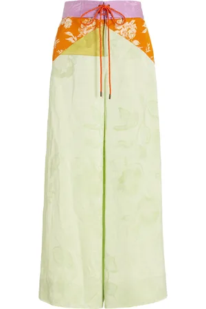 Rosie Assoulin Harbor Linen-Blend Wide-Leg Pants