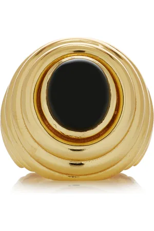 VALÉRE 22K -Plated Onyx Ring
