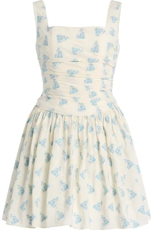 Markarian Daphne Ruched Cotton Mini Dress