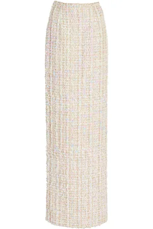 Sergio Hudson Wool Maxi Skirt