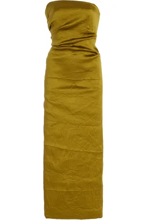 TOVE Kezia Crease-Effect Satin Maxi Dress