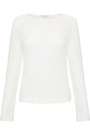 St Agni Crocheted Cotton Sweater