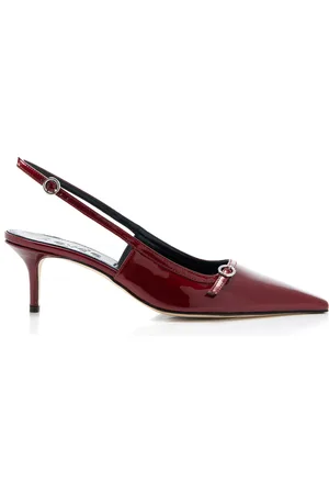 Aeyde Saba Patent Leather Slingback Pumps