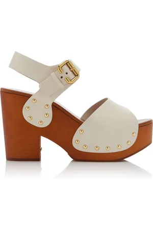 Chloé Jeannette Leather Clog Sandals