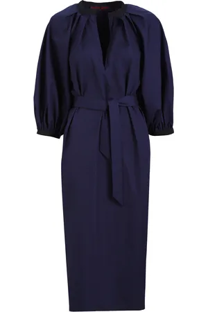 MARTIN GRANT Balloon-Sleeve Cotton Midi Dress